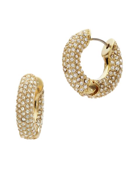 michael kors gold buckle hoop earrings|vintage chanel gold hoop earrings.